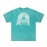 Amiri Washed Distressed T Shirt Printed Trendy Pure Cotton